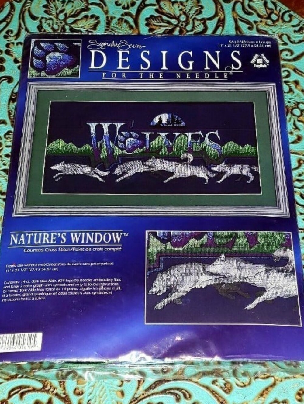 Nature's Window Wolves Counted Cross-Stitch Kit - Picture 2 of 6
